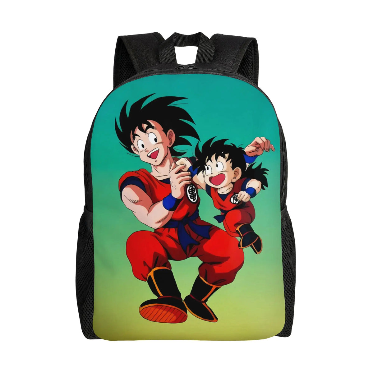 Mochila naranja Dragon Ball - Goku niño sosteniendo una bola de cristal