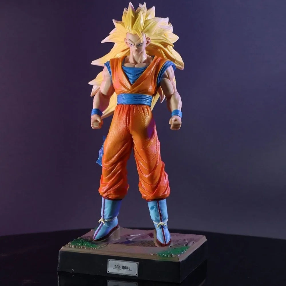 Figura Dragon Ball - Goku Super Saiyan 3 con cabeza intercambiable