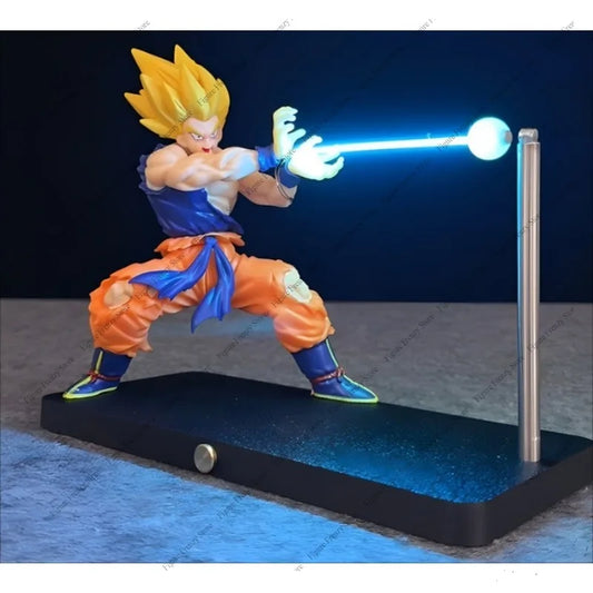 Lampe figurine Dragon Ball - Goku Super Saiyan et rayon Kamehameha