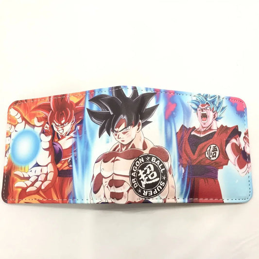 Portefeuille multicolore Dragon Ball - Goku God Ultra Instinct et Blue