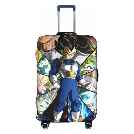 Housse de valise Dragon Ball - Vegeta en armure devant ses transformations