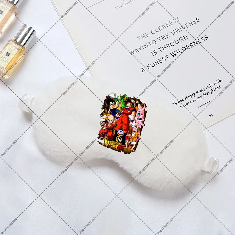 Masque de sommeil rose Dragon Ball - Krilin en collage