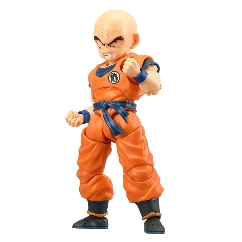 Figurine articulée Dragon Ball - Krilin et disque Kienzan
