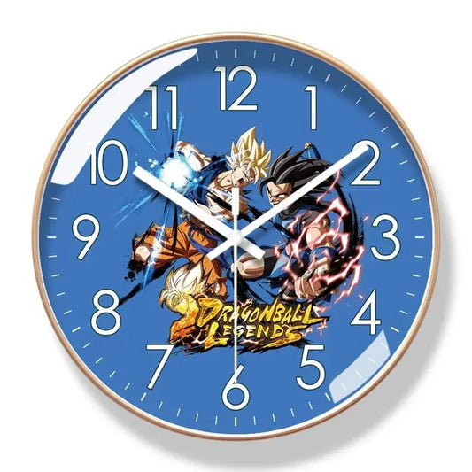 Horloge murale - Combattants Dragon Ball Legends et cadre doré