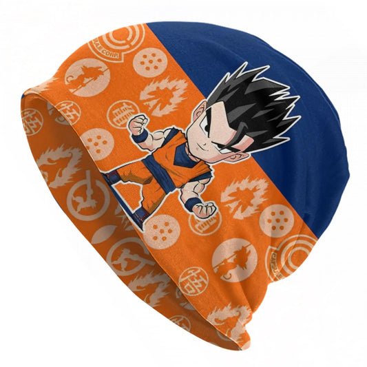 Bonnet orange et bleu Dragon Ball - Gohan enfant chibi
