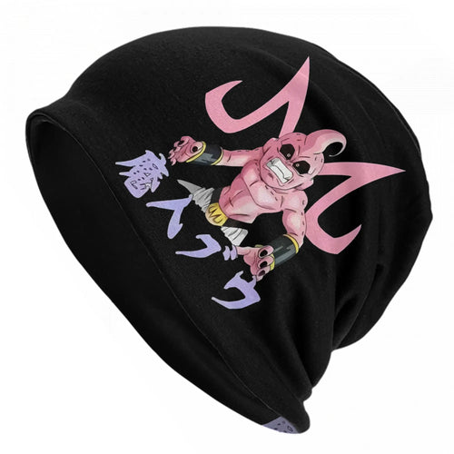 Dragon Ball Black Cap - Kid Buu and pink inscriptions