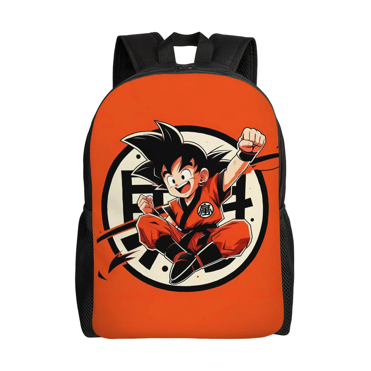 Mochila naranja Dragon Ball - Goku niño sosteniendo una bola de cristal