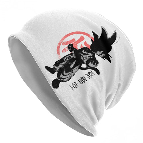 Dragon Ball White Cap - Goku in black and red circle
