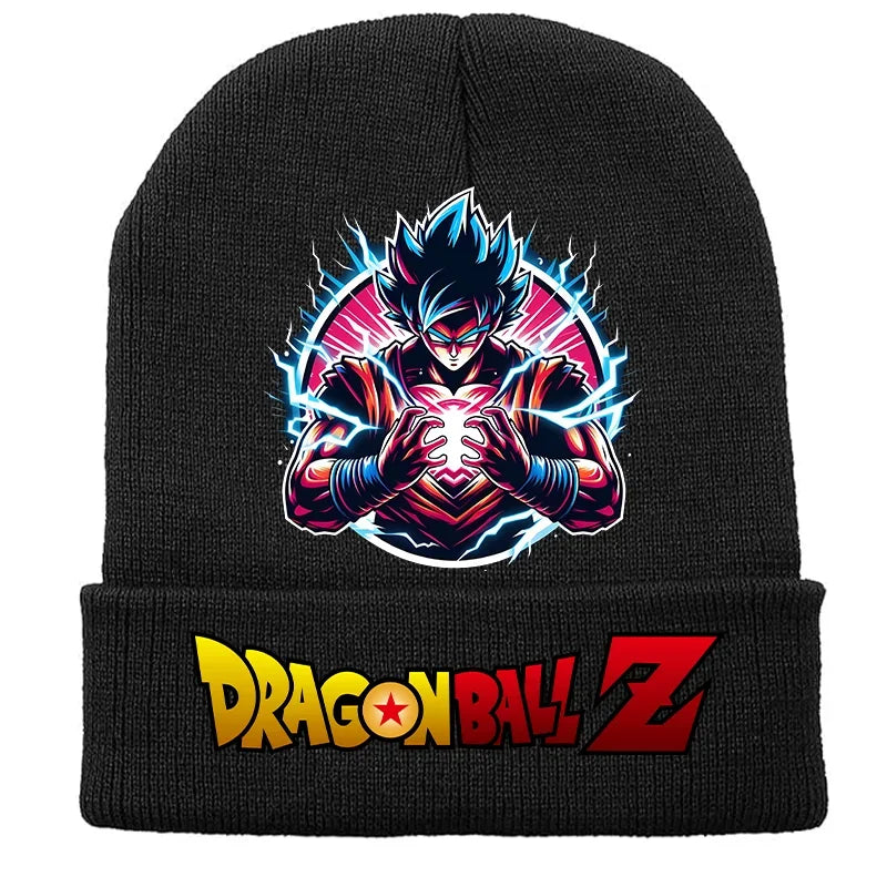 Black reverse hat Dragon Ball - Goku in meditation and pink aura