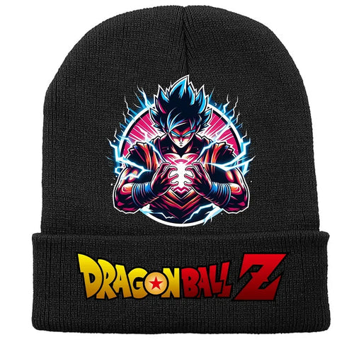 Black reverse hat Dragon Ball - Goku in meditation and pink aura