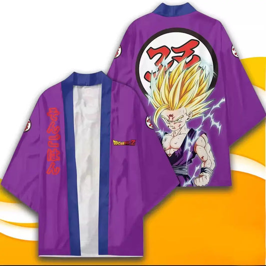 Veste kimono violette Dragon Ball - Gohan Super Saiyan