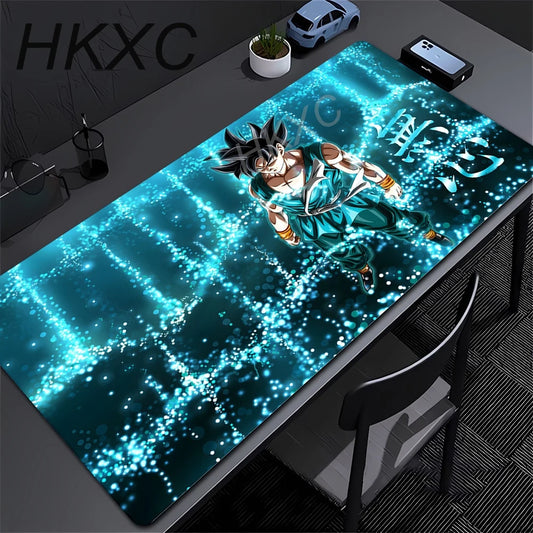 Dragon Ball mouse pad - Goku Ultra Instinct and turquoise aura