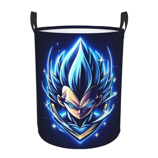 Nachtblau Leinenkorb Dragon Ball - helles Gesicht von Vegeta Blue