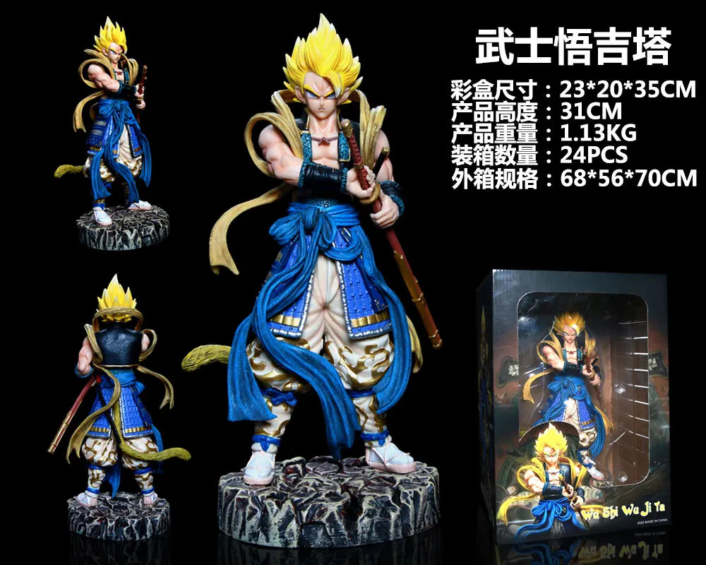 Figura de samurái de Dragon Ball - Goku, Vegeta y Black Goku Rosé