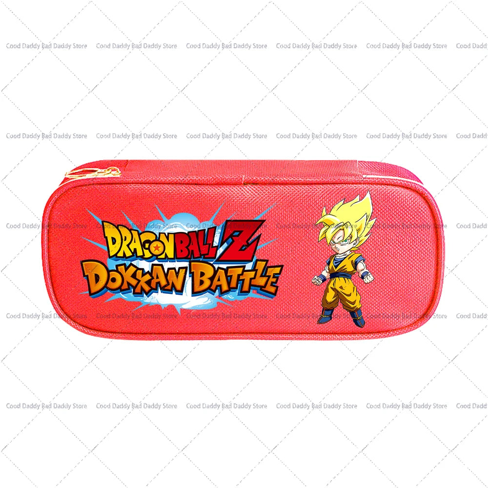 Trousse à crayons colorée Dragon Ball - Goku et logo Dokkan Battle