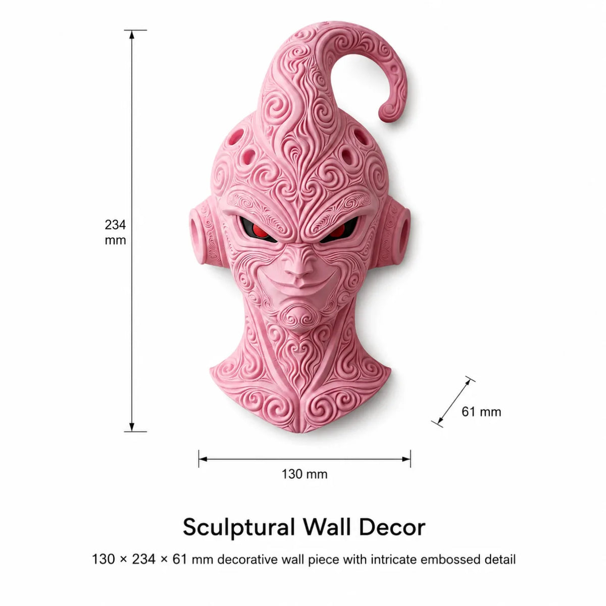 Pink Dragon Ball cosplay masker - Kid Buu