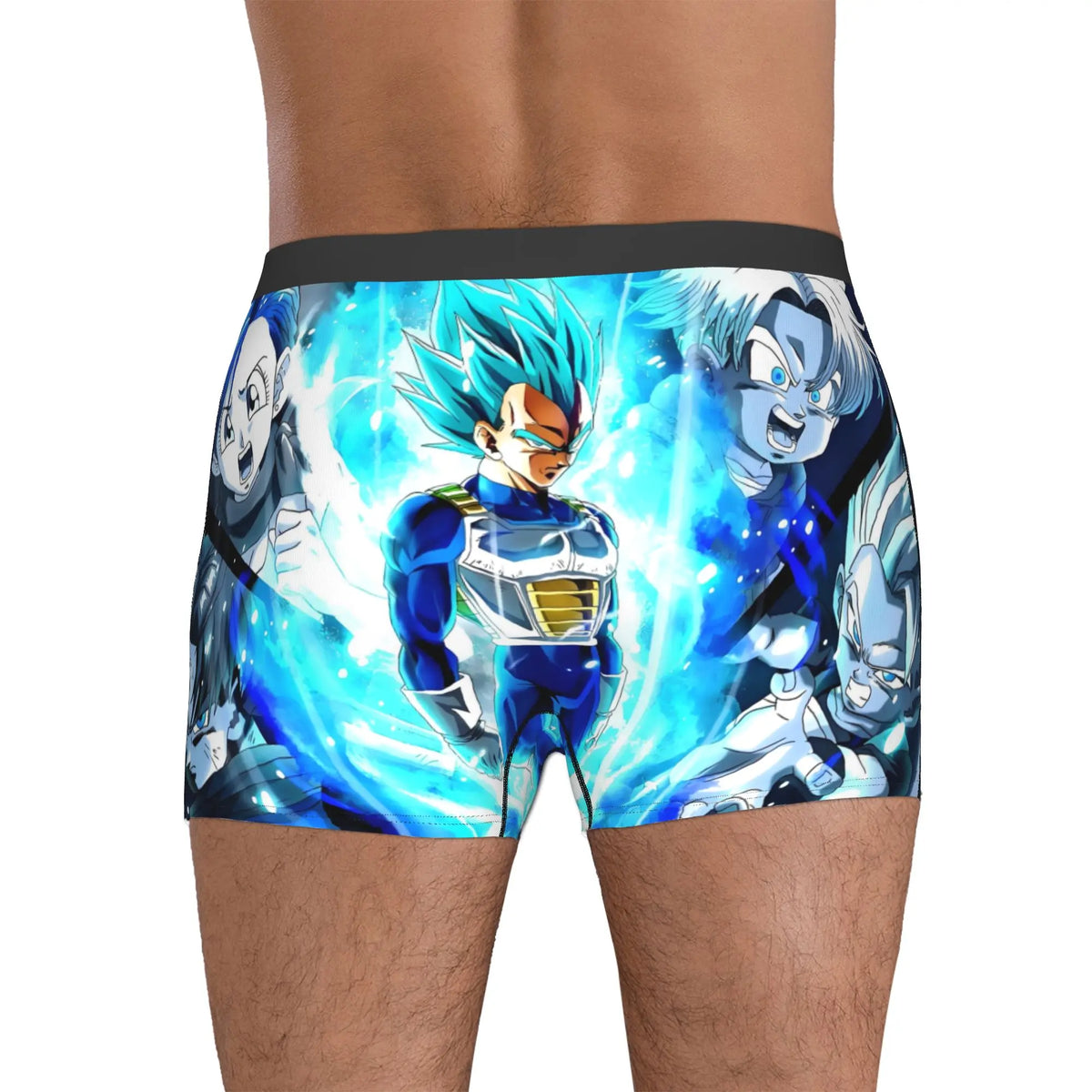 Boxer multicolore Dragon Ball - volti di Vegeta e Majin Vegeta