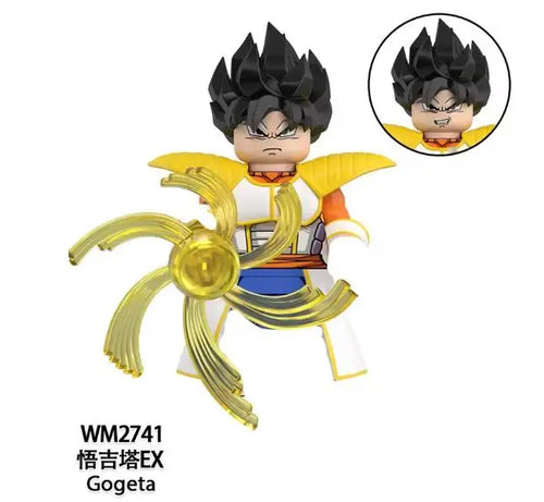 Statico Dragon Ball - Gogeta in armatura bianca e gialla