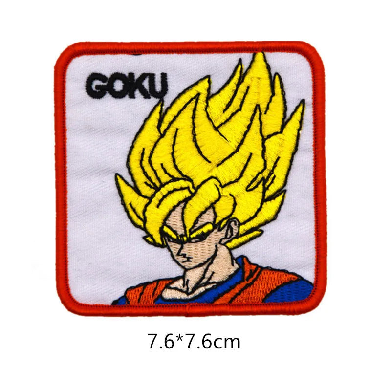 Écusson brodé Dragon Ball - Goku enfant au bâton rouge