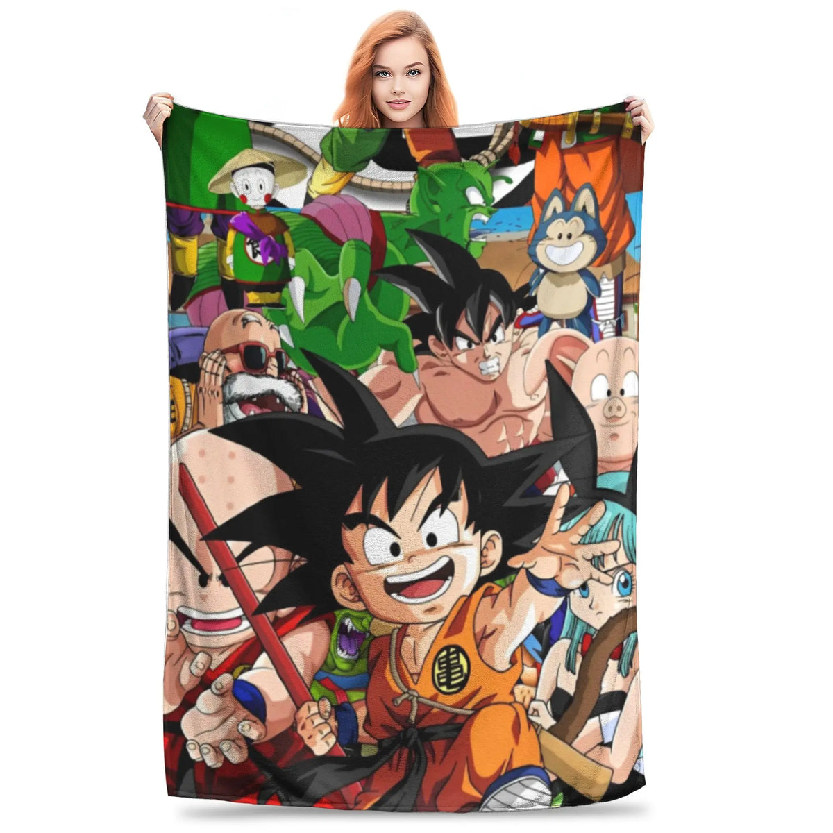 Plaid Dragon Ball - Goku davanti ai suoi compagni