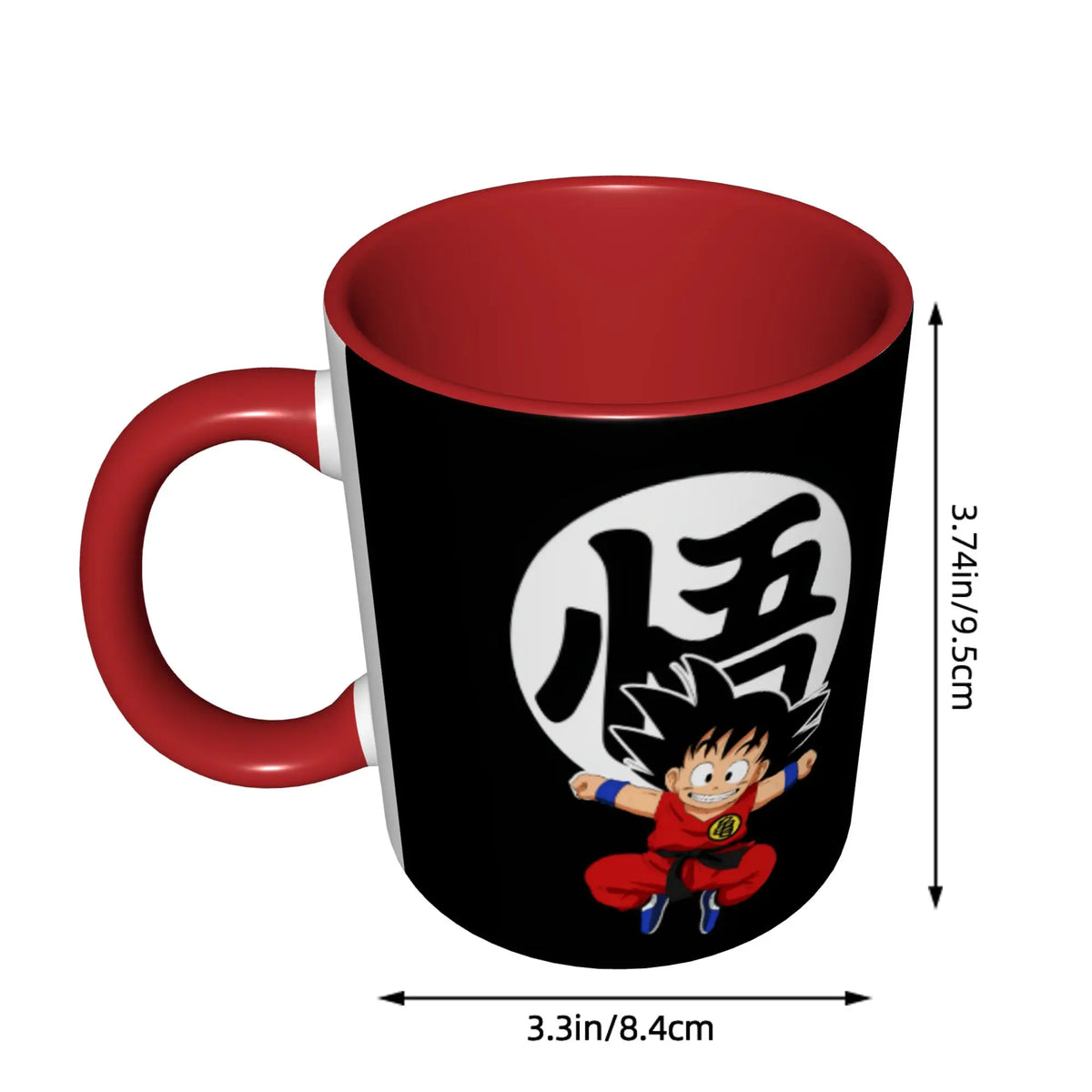 Tasse noire Dragon Ball - Emblème du Ruban Rouge
