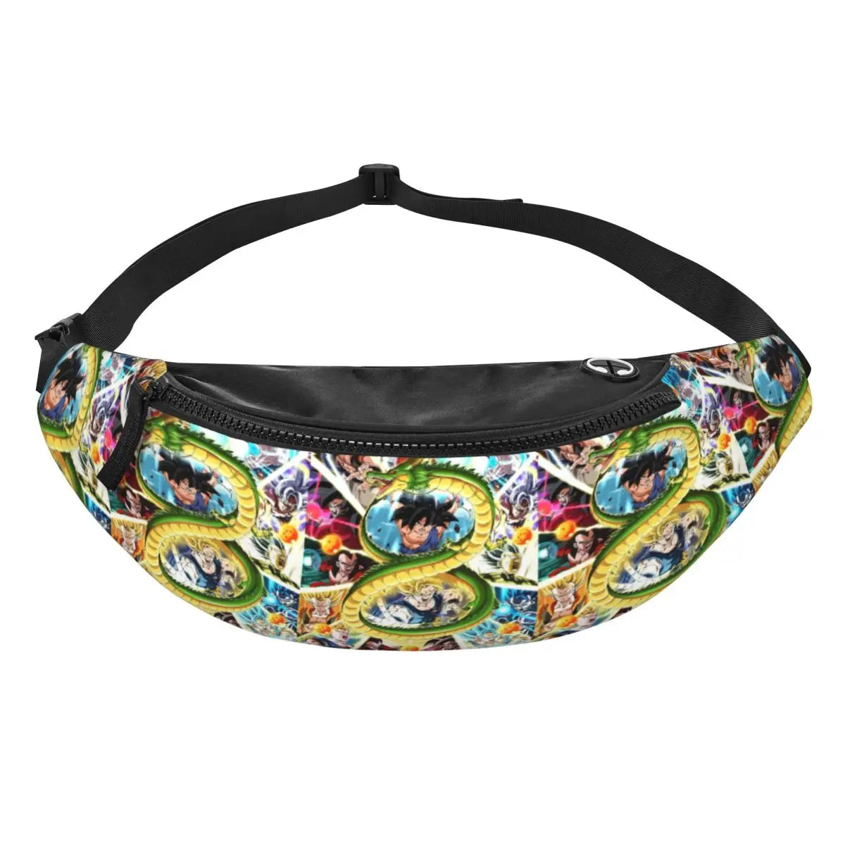 Multicolored banana bag Dragon Ball - Goku child in the center of Shenron