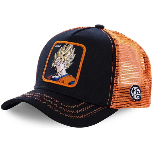 Casquette noire et orange Dragon Ball - Goku Super Saiyan