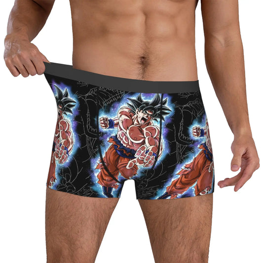Boxer nero e blu Dragon Ball - Goku Kamehameha ripetuto