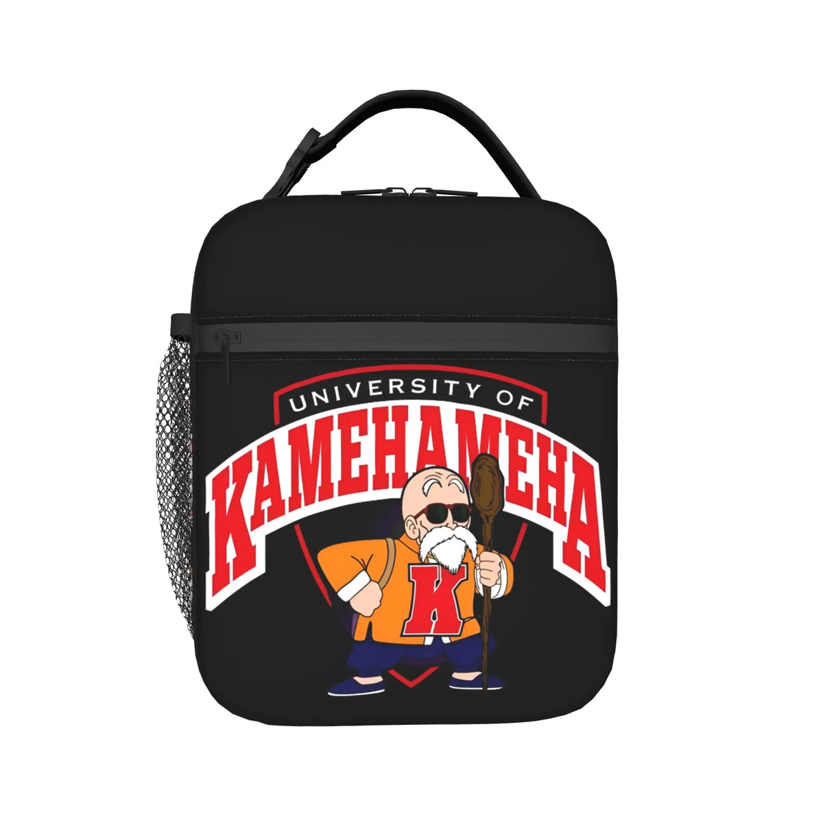 Sac repas noir Dragon Ball - Goku enfant Goku Blue et kanji Kame