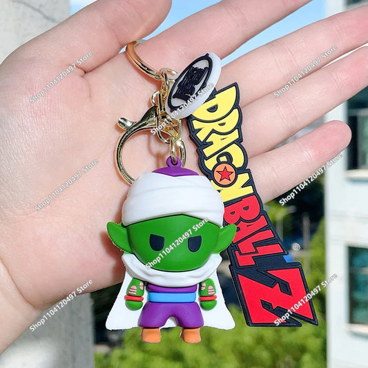 Portachiavi chibi Dragon Ball Piccolo con turbante bianco