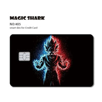 Goku and double aura blue and red