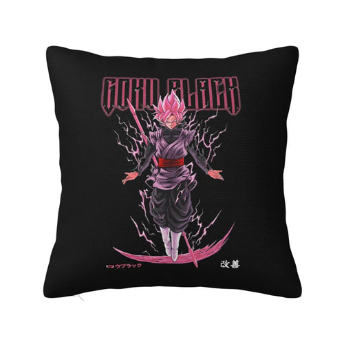 Fodera per cuscino nera Dragon Ball - Black Goku Super Saiyan Rosé