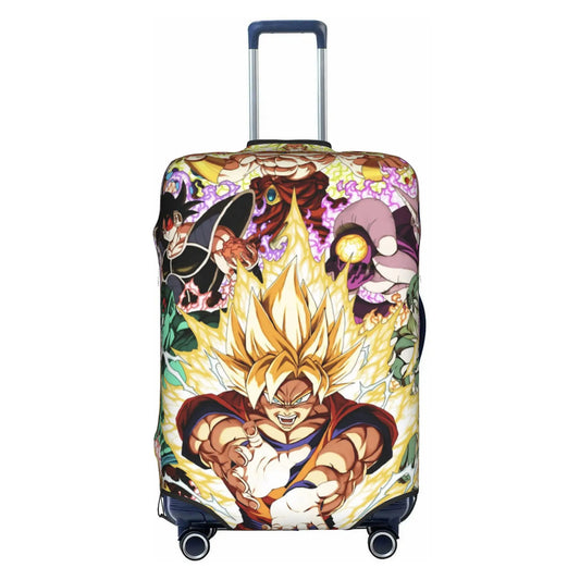 Housse de valise Dragon Ball - Goku Super Saiyan et ses ennemis