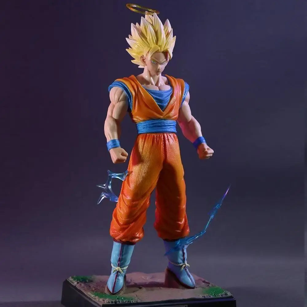 Figura Dragon Ball - Goku Super Saiyan 3 con cabeza intercambiable
