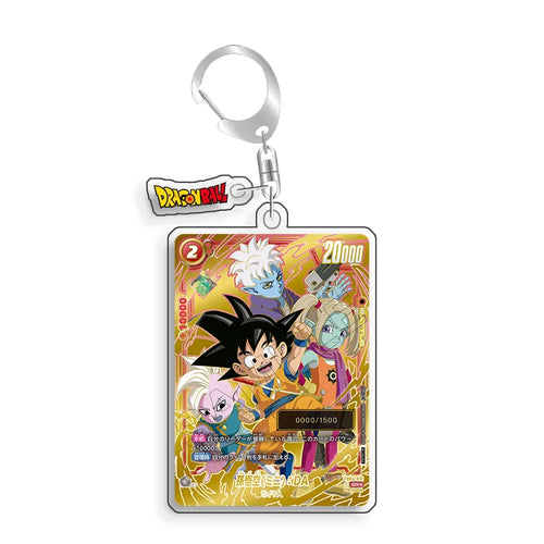 Portachiavi carta dorata Dragon Ball Daima Goku Mini e i suoi compagni