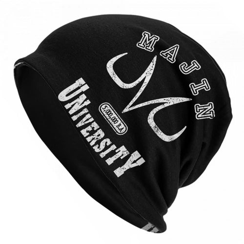 Bonnet noir Dragon Ball - emblème Majin University blanc