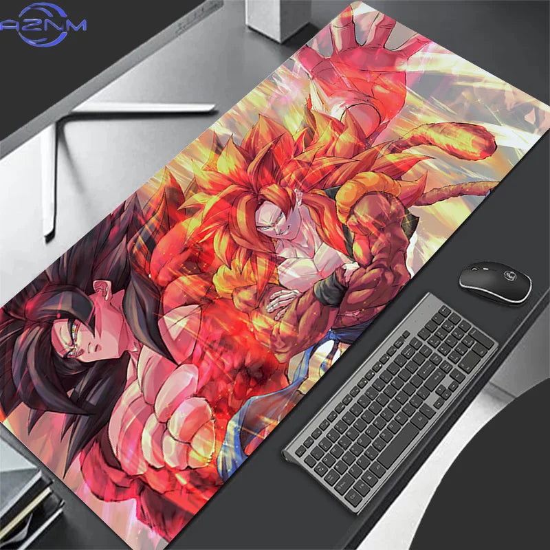 Tapis de souris noir et blanc Dragon Ball - Goku enfant en tenue violette