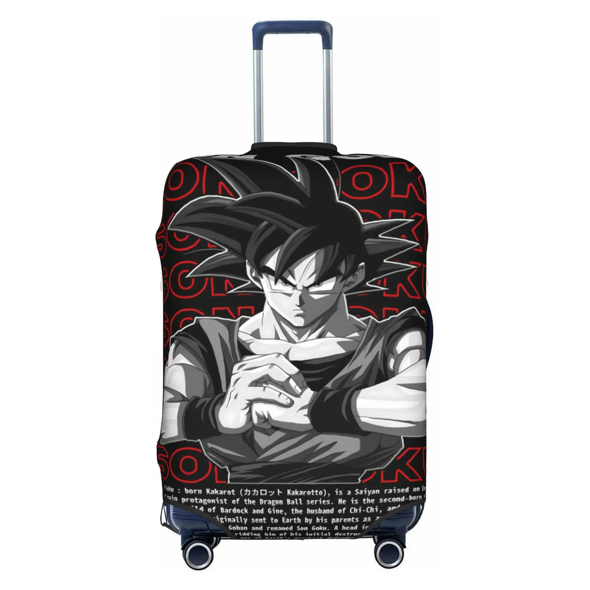 Copertura per valigia Dragon Ball - Vegeta in armatura davanti alle sue trasformazioni