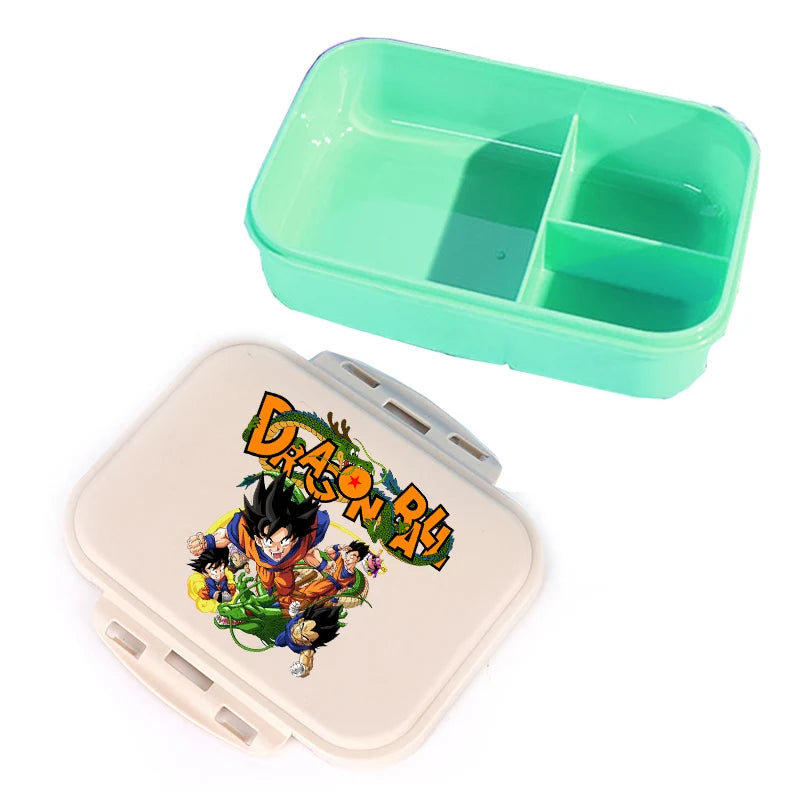 Boîte à goûter compartimentée verte Dragon Ball - Piccolo et lettrage vert