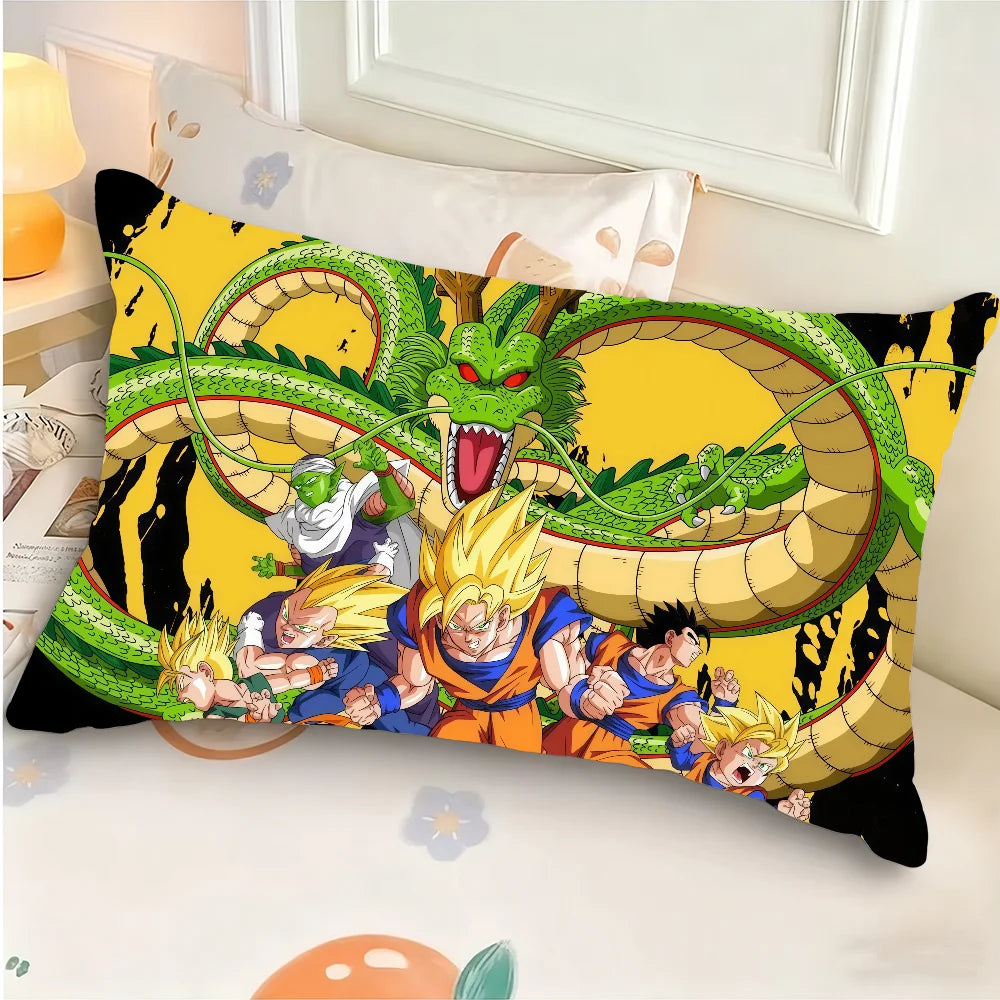 Fodera per cuscino rettangolare Dragon Ball - trasformazioni di Goku