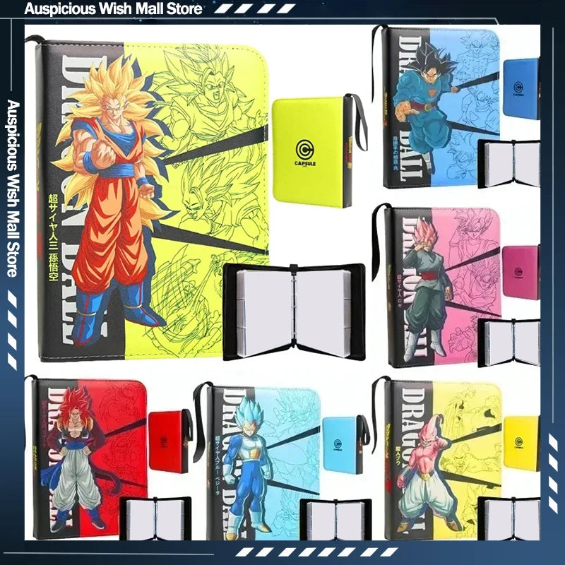 Classeur à cartes bleu Dragon Ball - Goku en tenue bleue au bâton