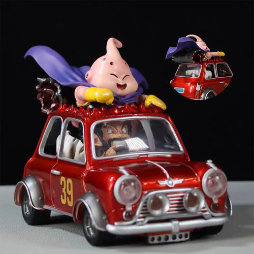 Statuetta Dragon Ball - Majin Buu su macchina rossa