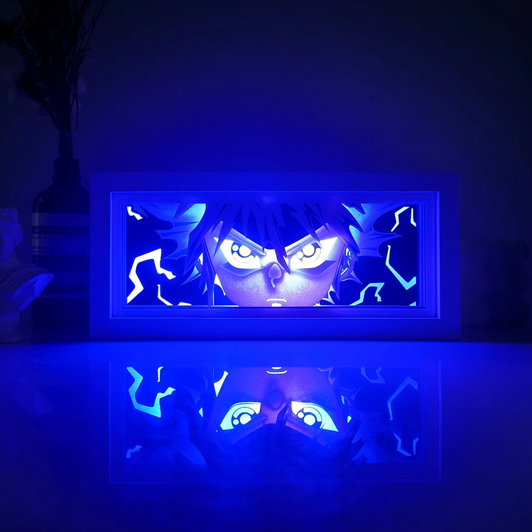 Quadro luminoso viola Dragon Ball - Goku Ultra Istinto sguardo