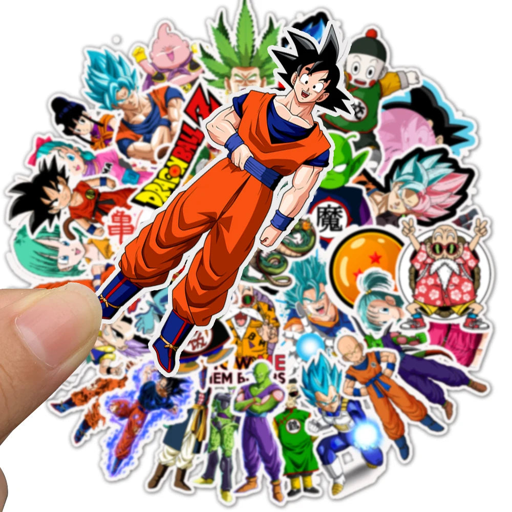 Set stickers - Dragon Ball karakters en emblemen