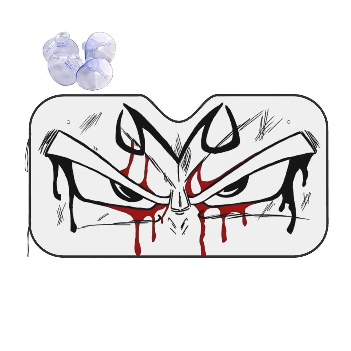 Car sunshade Dragon Ball looks of Saiyan warriors