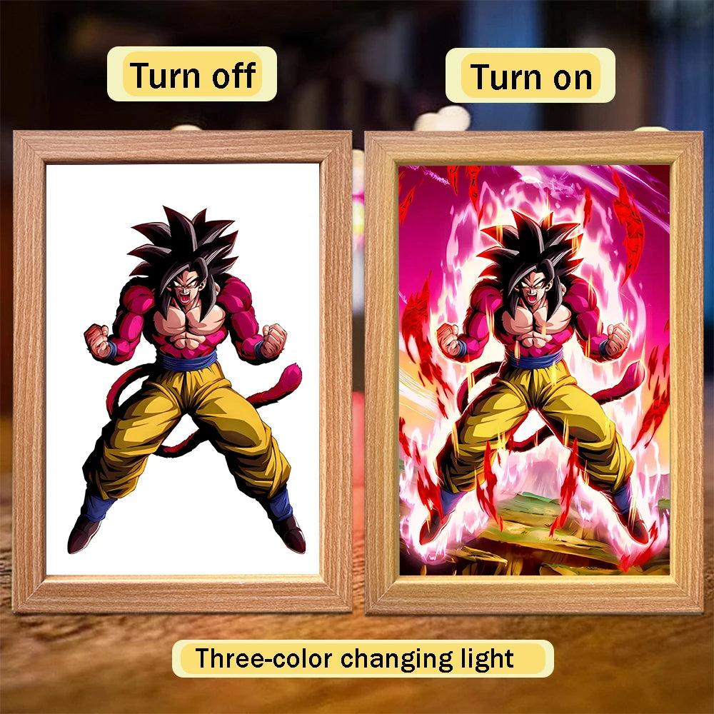 Dragon Ball Lichtrahmen - Goku und Kristallkugeln