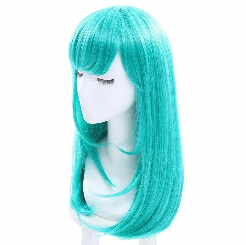 Turkoois Dragon Ball pruik - Bulma met lang haar