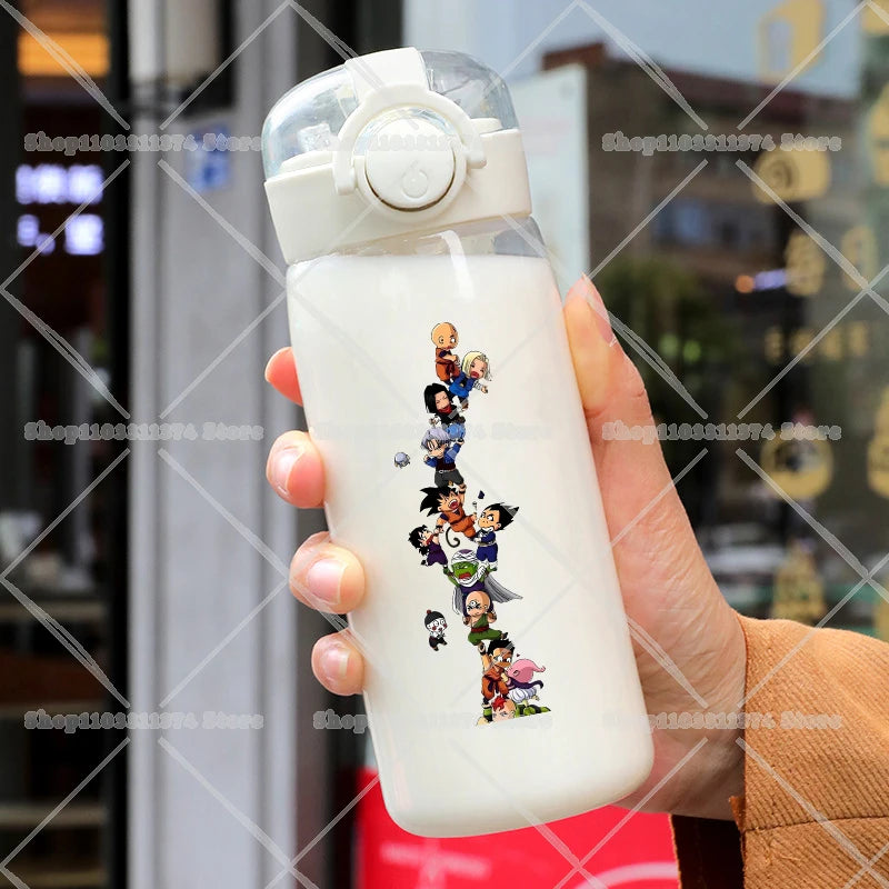 Dragon Ball transparent bottle - Goku child Shenron and crystal balls
