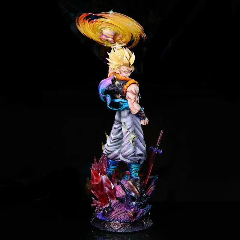Figurine Dragon Ball - Gogeta Super Saiyan levant une boule d'énergie