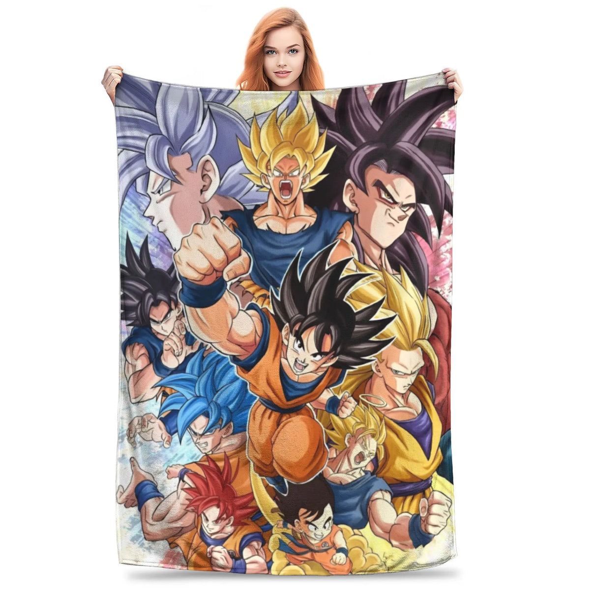 Plaid Dragon Ball - Goku davanti ai suoi compagni